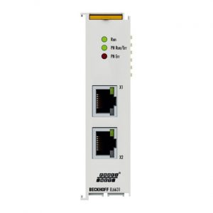 Module Beckhoff EL6631 | EtherCAT Terminal, 2-port communication interface, PROFINET RT, controller