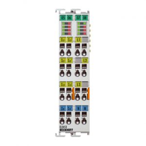 Module Beckhoff EL3453 | EtherCAT Terminal, 3-channel analog input, power measurement, 690 V AC, 0.1/1/5 A, 24 bit, elec