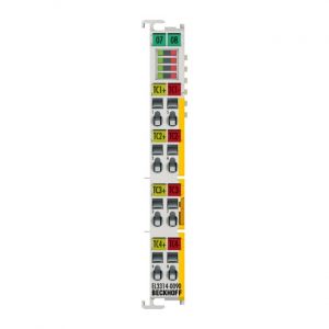 Module Beckhoff EL3314-0090 | EtherCAT Terminal, 4-channel analog input, temperature, thermocouple, 16 bit, TwinSAFE SC