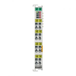 Module Beckhoff EL3174-0002 | EtherCAT Terminal, 4-channel analog input, multi-function, ±10 V, ±20 mA, 16 bit, differen