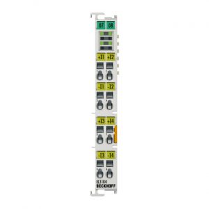 Module Beckhoff EL3104 | EtherCAT Terminal, 4-channel analog input, voltage, ±10 V, 16 bit, differential